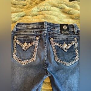 Miss Me Chloe Boot jeans Embroidered Pocket Boot Cut Jeans